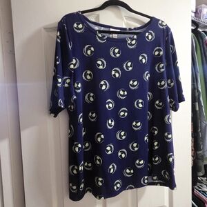 Blue Graphic Women's Top